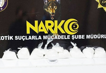 8,5 kilo uyuşturucu ele geçirildi