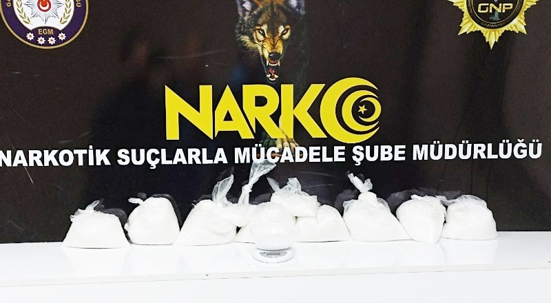 8,5 kilo uyuşturucu ele geçirildi
