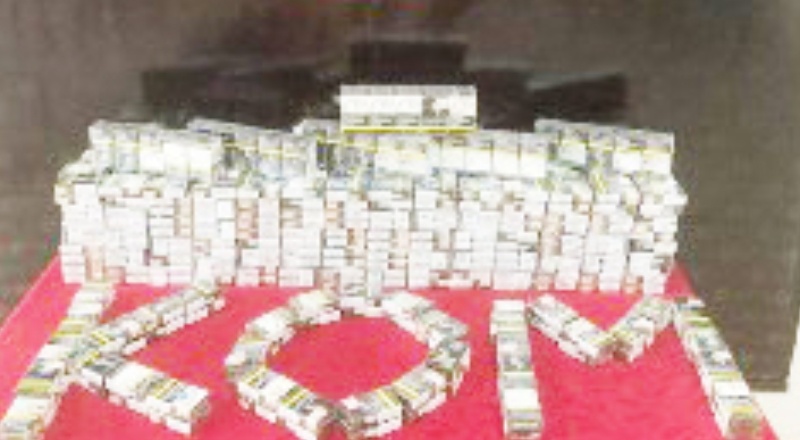 850 paket sahte bandrollü sigara ele geçirildi