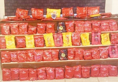 88 kilogram kaçak nargile tütünü ele geçirildi