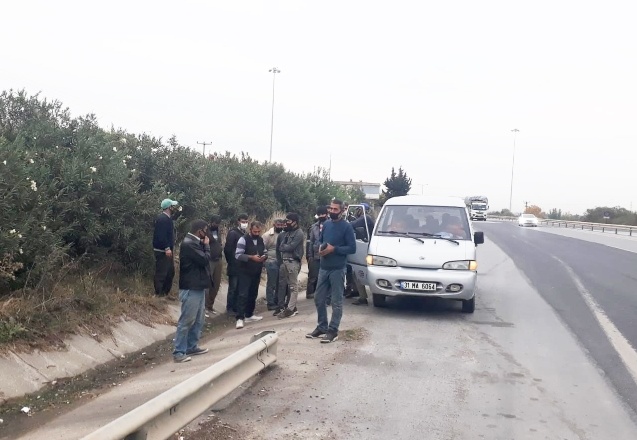 9 kişilik araçtan 18 kişi çıktı
