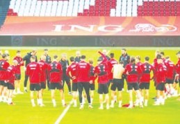 A milli futbol takımı hollanda maçına hazır