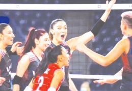 A Milli Kadın Voleybol Takımı 4'te 4 yaptı