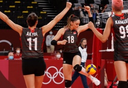 A Milli Kadın Voleybol Takımı, Rusya Olimpiyat Komitesi'ni mağlup etti