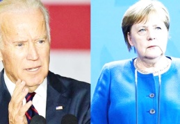 ABD Başkanı Biden, Almanya Başbakanı Merkel ile görüştü