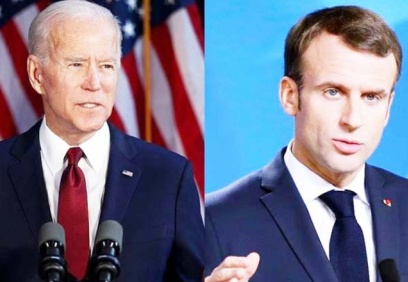 ABD Başkanı Biden, Fransa Cumhurbaşkanı Macron ile görüştü