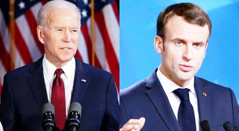 ABD Başkanı Biden, Fransa Cumhurbaşkanı Macron ile görüştü