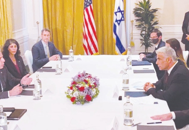 ABD Dışişleri Bakanı Blinken, İsrailli mevkidaşı Lapid ile bir araya geldi