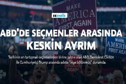ABD&#039;de seçmenler ikiye bölünmüş durumda