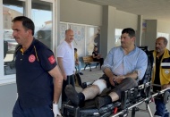 Acemi kasaplar hastanelik oldu