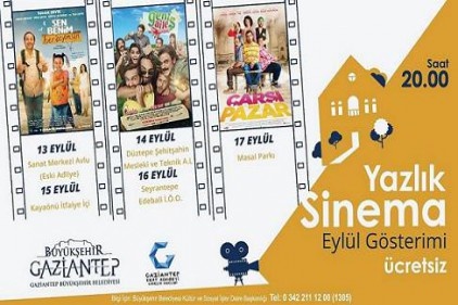 Açık hava sinema şenliği başlıyor