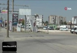 Adıyaman'da üst geçit komedisi