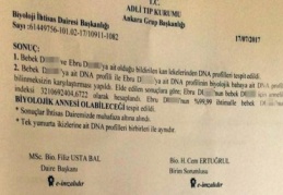 Adli Tıp’ın DNA testinden sonra bebek aileye teslim edildi