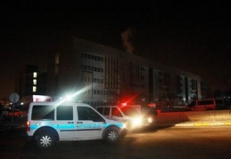 Adliyeden yükselen duman panik yarattı