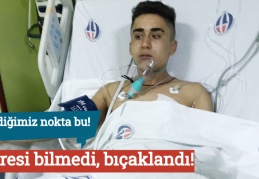 Adresi bilmedi, bıçaklandı!