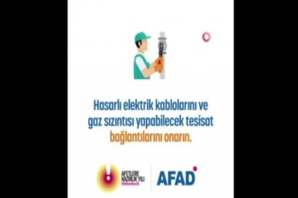 AFAD depremle ilgili bilgilendirme videosu yayınladı