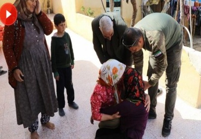 Afrin’de bayıltan buluşma