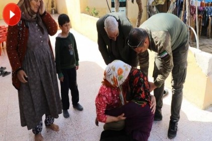 Afrin&#8217;de bayıltan buluşma