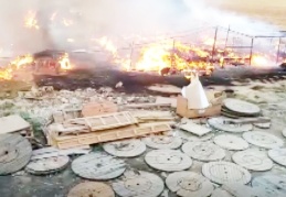 Ağılda çıkan yangında 12 yaşındaki çocuk yanarak öldü