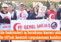 Aile hakimleri iş bırakma kararı aldı, yüzde 10’luk kesinti uygulaması kaldırıldı