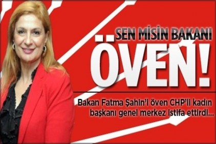 Aile ve Sosyal Politikalar Bakanı Fatma Şahin&#039;i öven CHP İstanbul İl Kadın Kolları Başkanı Yüksel Çavuşoğlu istifa etti.