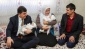 Ailenin dördüz bebek mutluluğuna ortak oldu