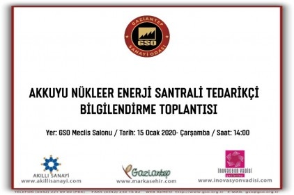 Akkuyu nükleer güç santrali için tedarikçi toplantısı yapılacak