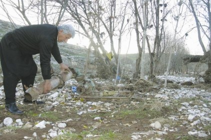 Alabalık tesisini sel aldı