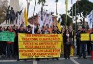 Alanya’da da füze protestosu vardı