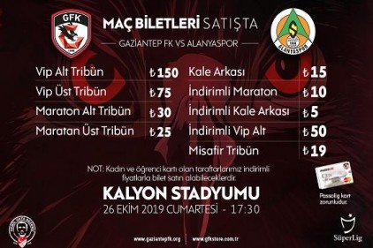 Alanyaspor maçı biletleri satışa çıktı