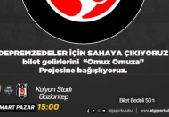 ALG Spor ve Beşiktaş, depremzedeler için omuz omuza verdi