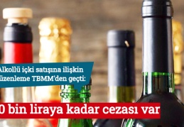 Alkollü içki satışına ilişkin düzenleme TBMM'den geçti: 320 bin liraya kadar cezası var
