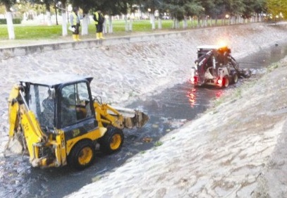 Alleben Deresi temizleniyor