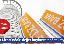 Alman DZ Bank: Türk Lirası'ndaki değer kaybının nedeni siyasi