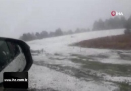 Amasya'ya mevsimin ilk karı yağdı
