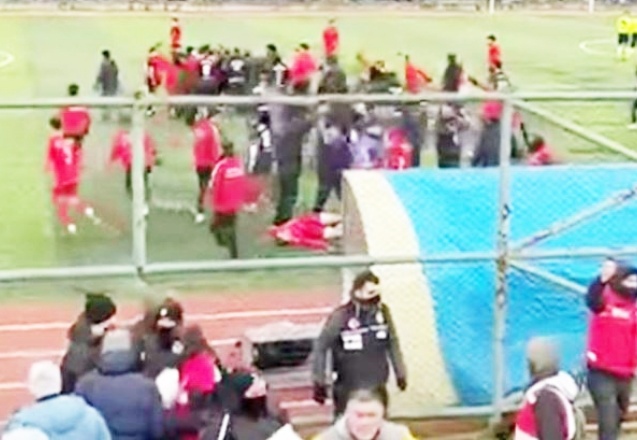 Amatör maçta ortalık savaş alanına döndü: 4 futbolcu yaralı