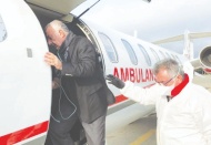 Ambulans uçakla getirildi