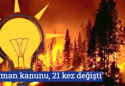 'Orman Kanunu, 21 kez değişti'