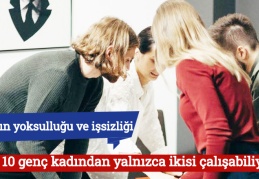 "Her 10 genç kadından yalnızca ikisi çalışabiliyor"