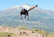 Ampute milli futbolcu 2 bin rakımlı dağda çalıştı