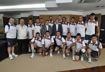 Ampute Milli Takım’ından Başkan Tahmazoğlu’na ziyanet