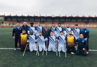 Ampute, rakibini 8-0 mağlup etti