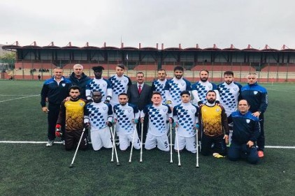 Ampute, rakibini 8-0 mağlup etti