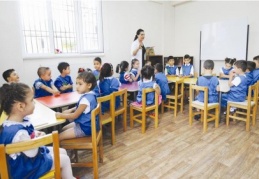 Ana okulu öğrencileri ilk ders heyecanı yaşadı