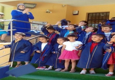 Anaokulu öğrencileri, karne aldı