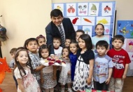 Anaokulu’nda eğitim gören minikler resim sergisi açtı