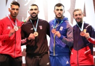 Andelo Kvesic, 57. Avrupa Büyükler Karate Şampiyonası'nda birinci oldu