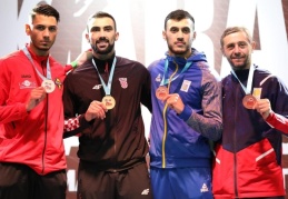 Andelo Kvesic, 57. Avrupa Büyükler Karate Şampiyonası'nda birinci oldu