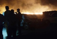 Anız yangınında 2 kişi yaralandı