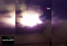 Ankara'da inşaat alanı yakınında yangın